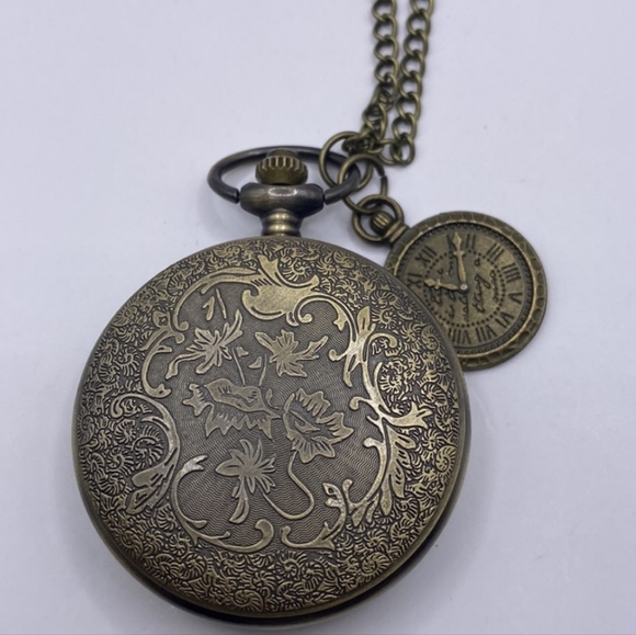 New Steampunk gears quartz pocket watch - Picture 4 of 4